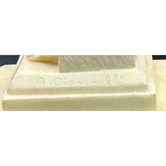 Carved Miniature Stone Moses Statue on Marble Base READ - Picture 6 of 10